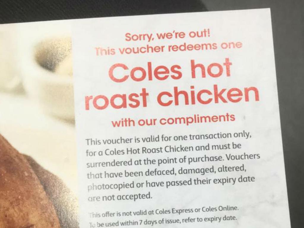 The supermarket’s roast chicken policy is loved by shoppers. Picture: Facebook