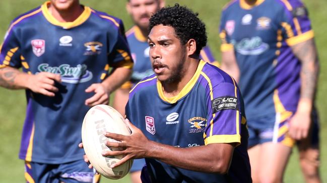 Cairns District Rugby League, Round 18. Cairns Kangaroos v Edmonton Storm at Vico Oval. Storm's Stirling Amber. PICTURE: STEWART MCLEAN