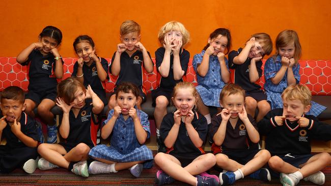 Armstrong Creek School 2025 Prep B front Leo Maruster, Iseult Waterhouse, Parker Page, Hannah McVittie, Xander Prior, Jack Brown. Back Shloka Patel, Amreen Goraya, Bowie Chellew-Flight, Thomas Harkness, Luna Pinto, Sophie Matthies, Lily Matthies