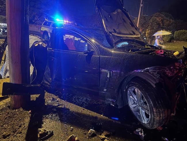 Rainy night crash puts three people in hospital