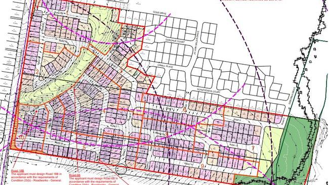 Approved plans for the housing development.