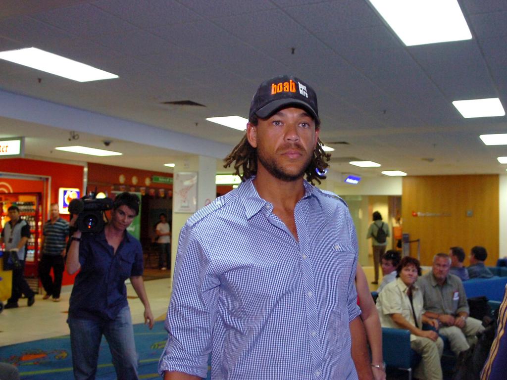 Symonds leaves Darwin Airport on August 31, 2008.