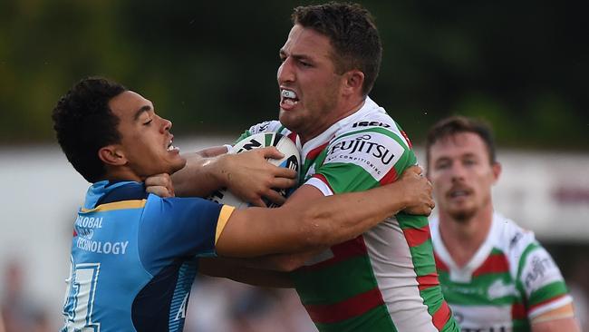 Sam Burgess had a strong return for the Rabbitohs.