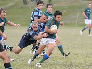 University’s Andrew Scotland breaks through the Maroochydore defence in July last year. Picture: CHE CHAPMAN