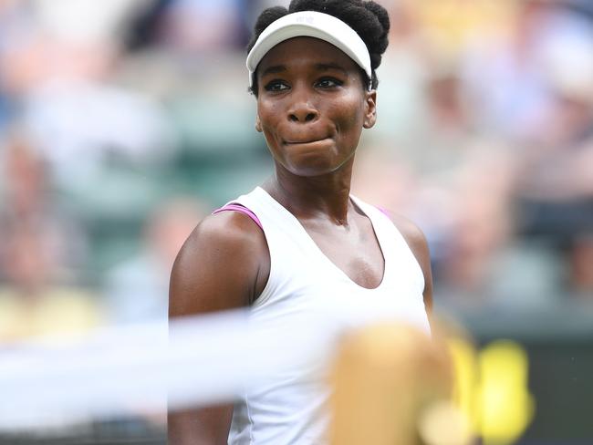 It was an incredibly difficult day for Venus Williams.