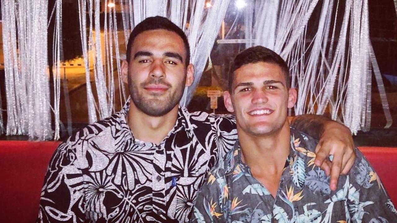 Instagram picture of Tyrone May of the Penrith Panthers with Nathan Cleary