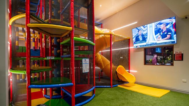 Another new addition is a kids play area, which also includes bean bags, gaming consoles and an 85’ TV. Picture: Artem Kuznetsov