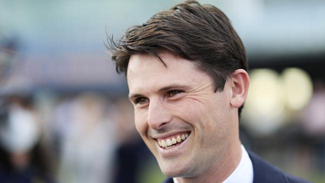 SYDNEY, AUSTRALIA - AUGUST 20: James Cummings looks on after winning The Winx stakes with Anamoe during Sydney Racing at Royal Randwick Racecourse on August 20, 2022 in Sydney, Australia. (Photo by Mark Evans/Getty Images)