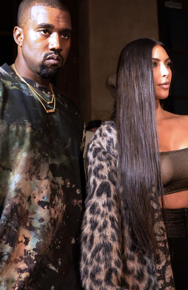 Kim and Kanye in Paris last week. Picture: AFP/Alain Jocard