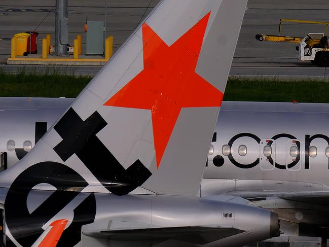 MELBOURNE, AUSTRALIA - NewsWire Photos OCTOBER 4, 2022. Generic photo of Jetstar at MelbourneÃs Tullamarine airport .Picture: NCA NewsWire / Luis Enrique Ascui