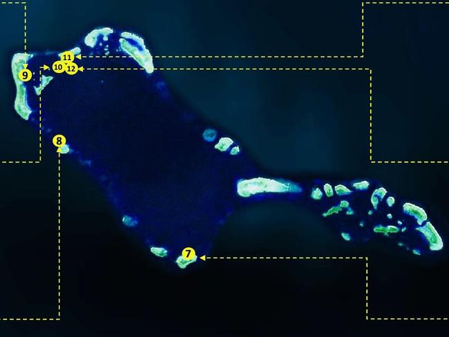 Crushed coral dumps have been observed at Sabina Shoal - a Philippines cluster of islands, banks and reefs that have been arbitrarily claimed by China. Manila says this is likely the first step towards turning the tidal shoal into an artificial island. Source: Philippines Coast Guard