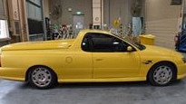 Umit Bolat's yellow Holden commodore with registration YOC 741. Picture: Victoria Police