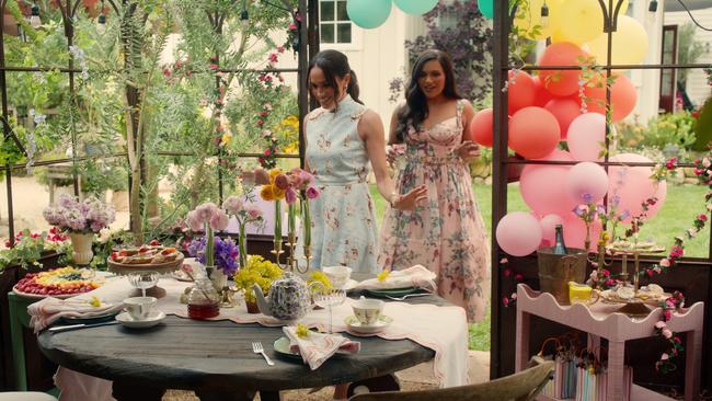 Meghan and Mindy Kaling in <i>With Love, Meghan</i>. Picture: Netflix