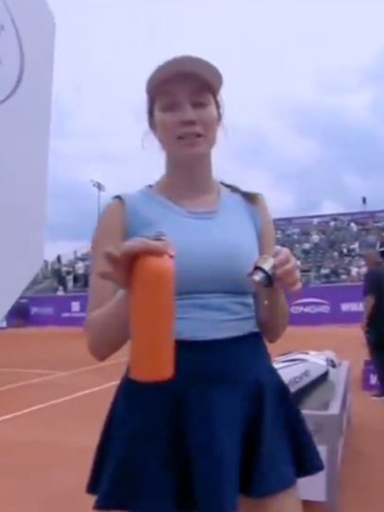 Danielle Collins used her clash with the cameraman as fuel.