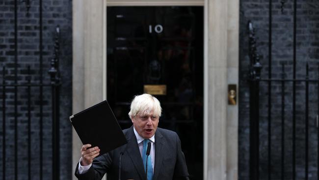 Former PM Boris Johnson backed out of a tilt at a Churchillian comeback.