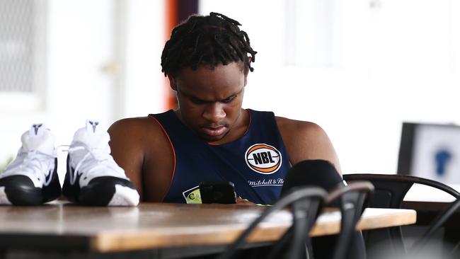 Tamuri Wigness at Cairns Basketball after a Cairns Taipans training session. PICTURE: BRENDAN RADKE. 