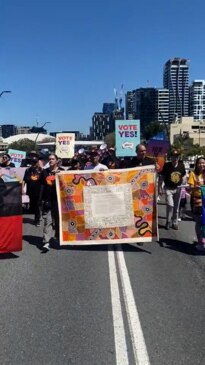 Thousands turn out for Yes vote march