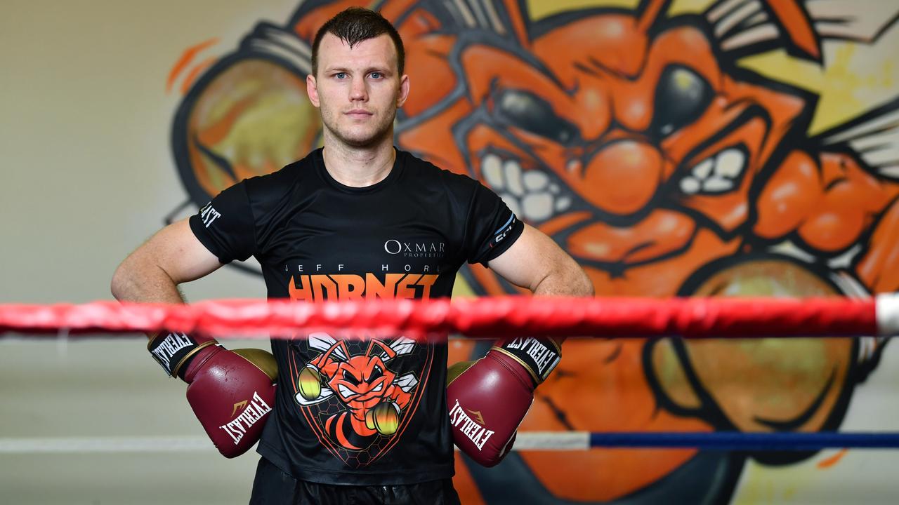 Jeff Horn may switch divisions after his fight with Anthony Mundine. (AAP Image/Darren England)