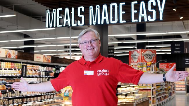 Coles chief Steven Cain at the Tooronga Village store. Picture: Andrew Henshaw