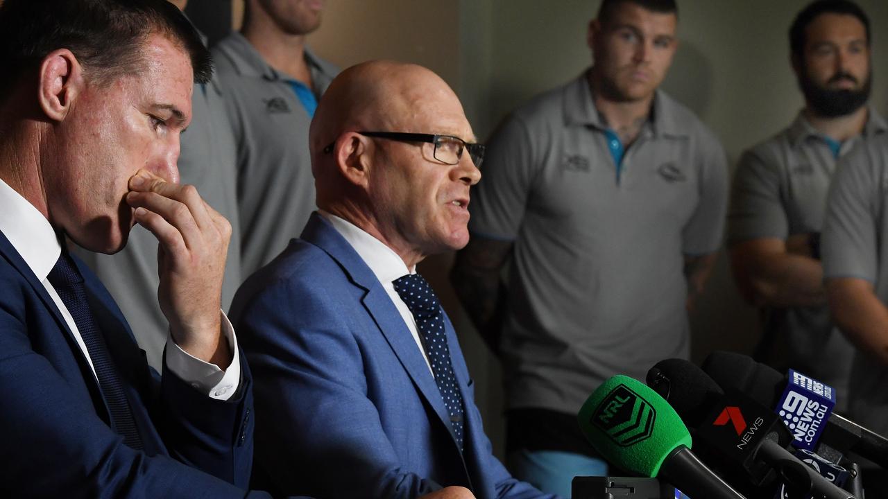 Sharks CEO Barry Russell has quit.