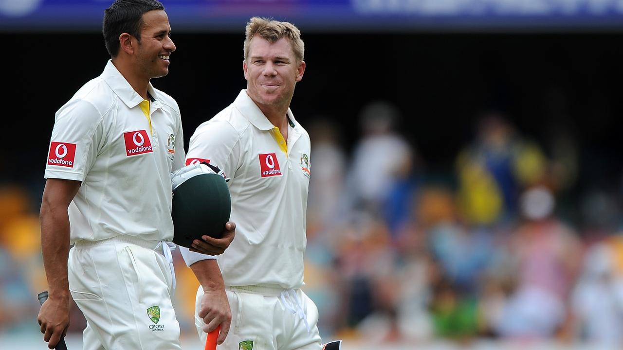 Usman Khawaja and David Warner have played Test matches together since 2011.
