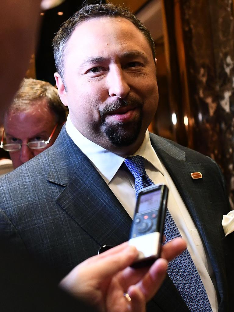 Jason Miller, CEO of Gettr and former Trump campaign manager. Picture: AFP