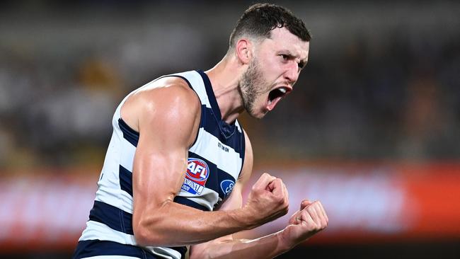 Could Sam Menegola be on his way out of Geelong next year? Picture: Getty Images