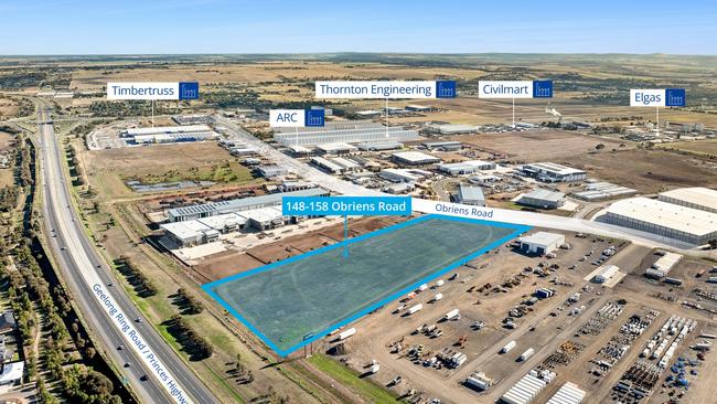 Industrial land within the Geelong Ring Road Employment Precinct at 148-158 O’Briens Rd, Corio, has sold in an off-market deal that's set a record land rate.