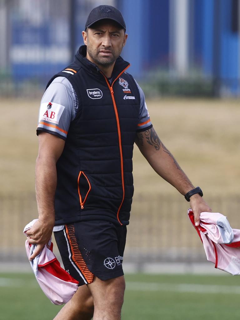 Benji Marshall expressed his vision to Wests Tigers board. Picture: Richard Dobson