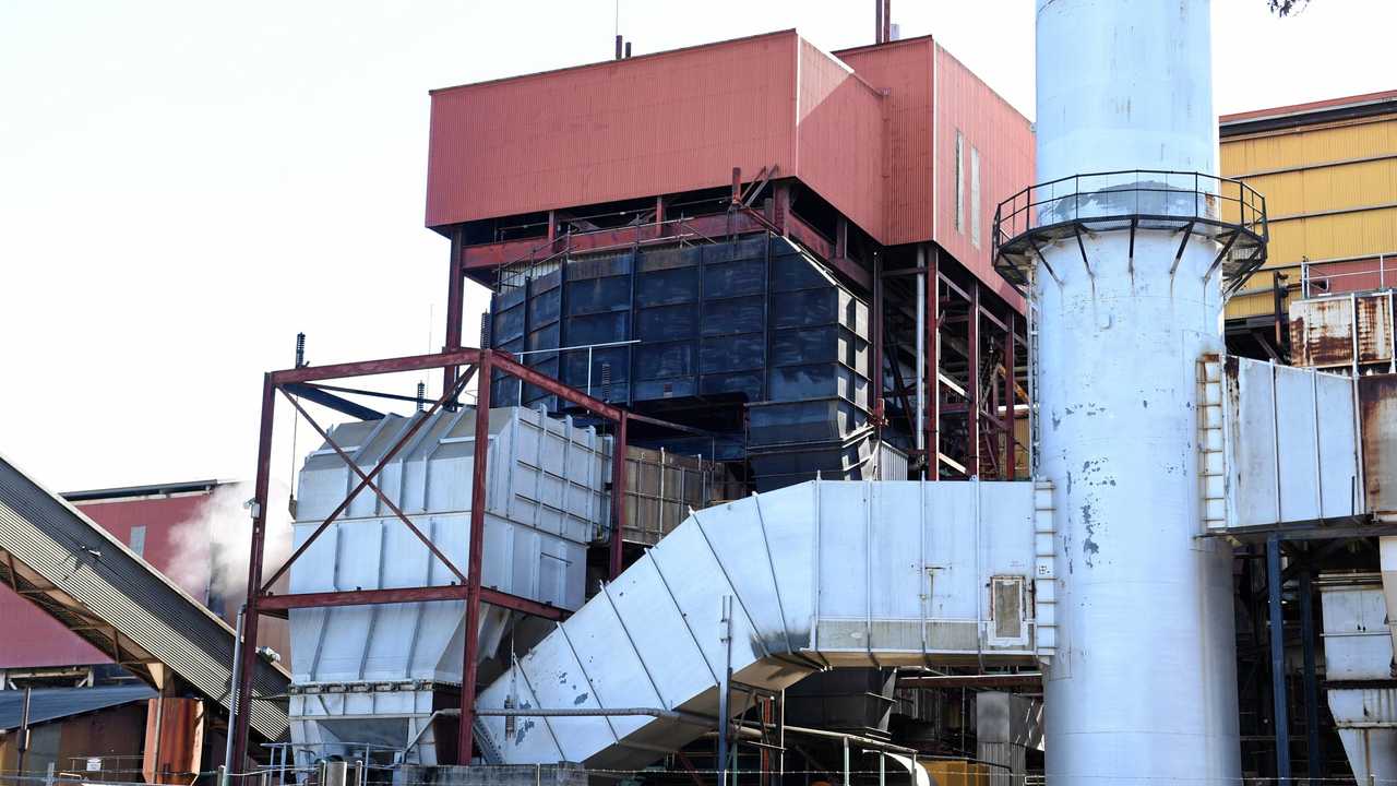 FACTORY FIRE: An overnight fire in one of the boilers at the Maryborough Sugar Mill has brought the factory to a halt for the next three days while repairs are carried out. Picture: Alistair Brightman