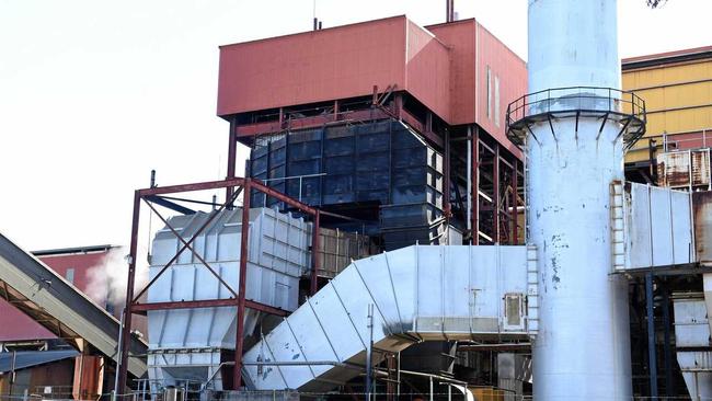 FACTORY FIRE: An overnight fire in one of the boilers at the Maryborough Sugar Mill has brought the factory to a halt for the next three days while repairs are carried out. Picture: Alistair Brightman