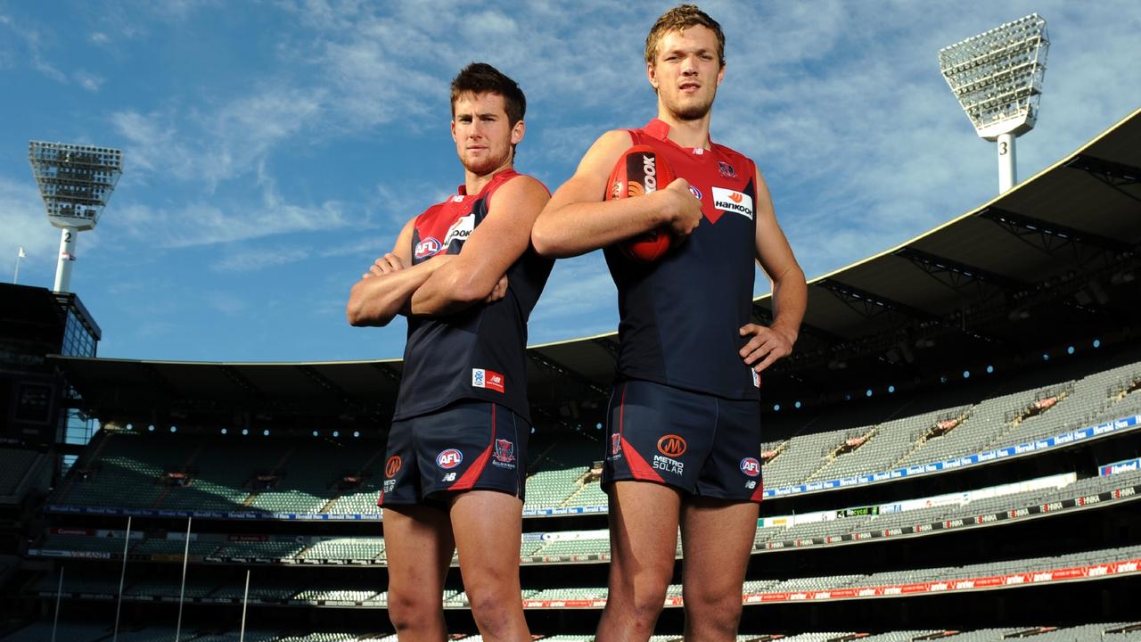 Jeremy Howe and Max Gawn ahead of their debut match.