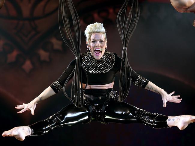 The acrobatic singer is soaring at the box office for her 2018 tour. Picture: Toby Zerna