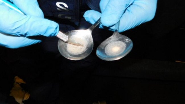 Kitchen spoons with identified drug residue have been found by guards. Pictures: Department of Justice