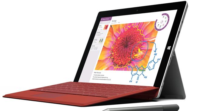 This product image provided by Microsoft shows the company's new Surface 3 tablet. Microsoft is making the cheaper version of its Surface Pro 3 tablet computer in an effort to reach more people. (AP Photo/Microsoft)