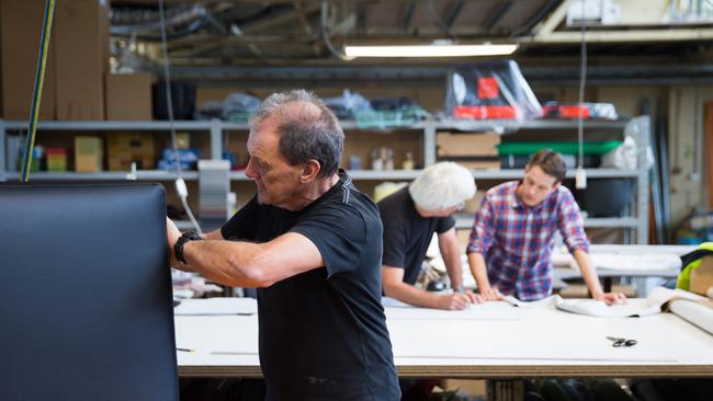 Workers at Luxxbox’s  Eagle Farm factory.