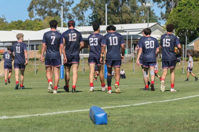 TAS First XV rugby action between St Columban's and Canterbury on Saturday, May 24, 2025. Picture Stephen Archer.