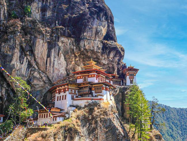 view of the Tiger's Nest monastery also known as the Paro Taktsang and the surrounding area in Bhutan. Photo - istockEscape 4 June 2023Sustainable