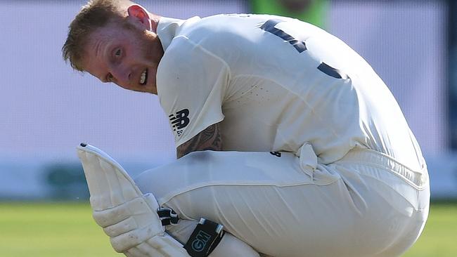 Ben Stokes found enough energy to celebrate after England’s incredible win.