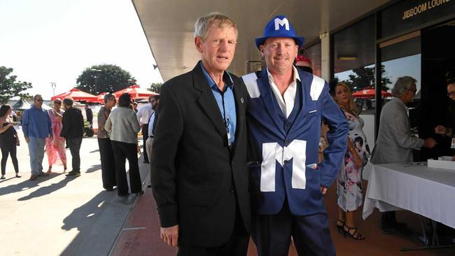 REGULARS: Mick and Norm Scanlan at the 2019 Ipswich Cup. Picture: Rob Williams