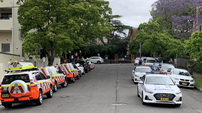 North Sydney Boys High on Thursday morning. Picture: John Grainger