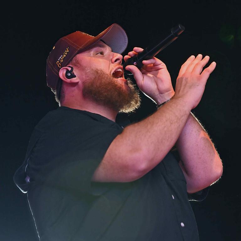 24/1/2025: Country superstar Luke Combs performs in concert at Suncorp stadium, Brisbane. pic: Lyndon Mechielsen/Courier Mail