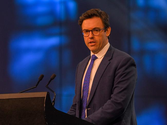 SYDNEY AUSTRALIA - NewsWire Photos, 19 AUGUST, 2023: CPAC Conference at the Star Casino, Pyrmont, Sydney.Daniel Wild, Institute of Public Affairs speaks.Picture: NCA NewsWire / Simon Bullard