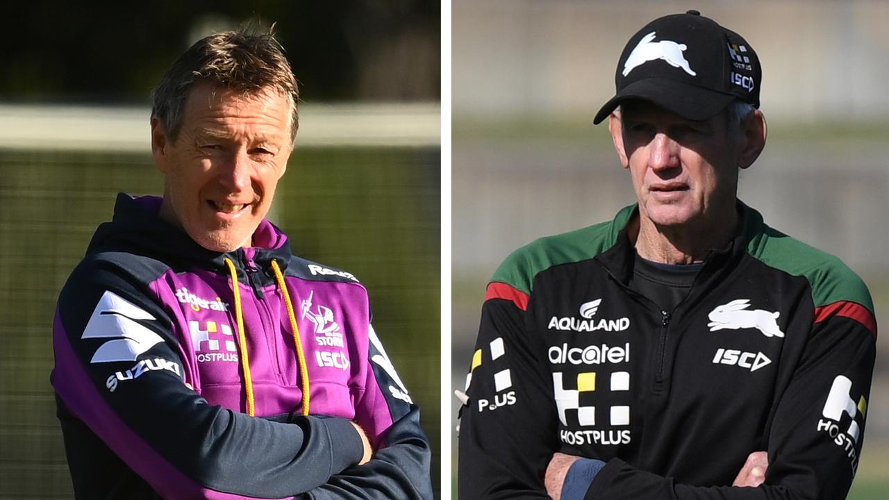 Craig Bellamy holds the wood on his former boss Wayne Bennett.