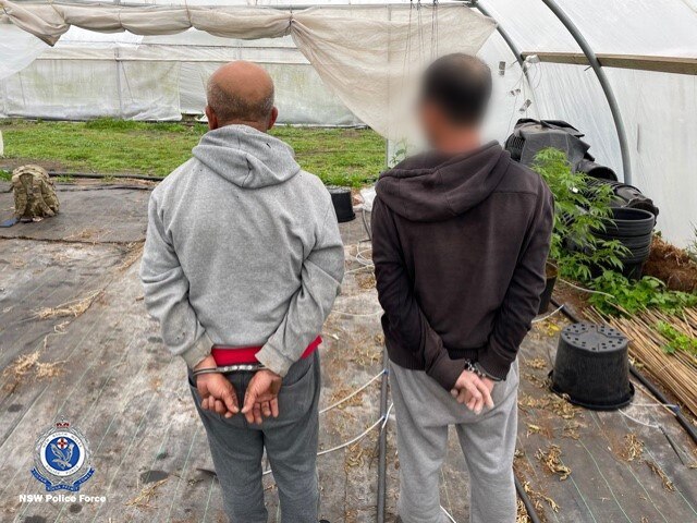 Vo and Ta were arrested at Mangrove Mountain. Picture: NSW Police Force