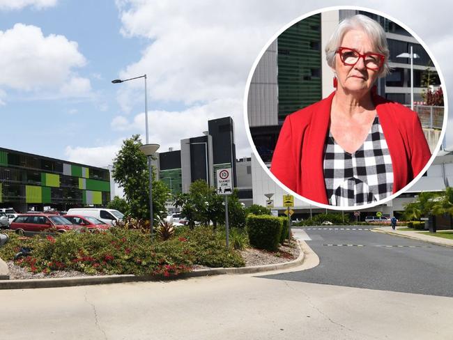 Independent candidate Margaret Strelow at Rockhampton Hospital.