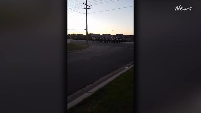 Werribee street like 'war zone' after wild party