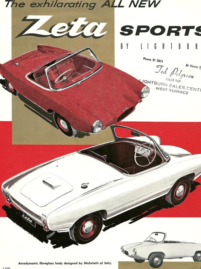 A sales brochure for the 1964 Zeta sports car.