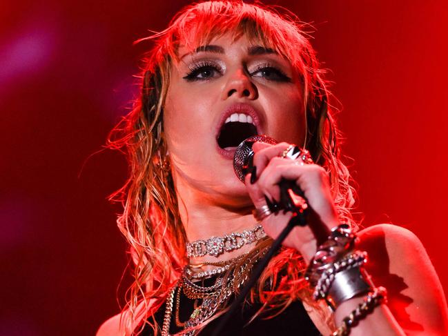 Miley Cyrus performs on stage during a concert at the Sunny Hill Festival in Pristina, Kosovo on August 2. Picture: AFP