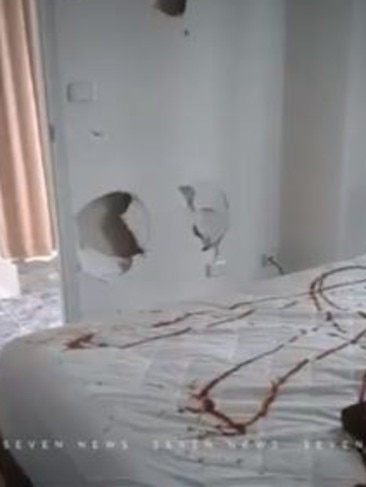 Vandals left their mark on the home. Image: Seven News